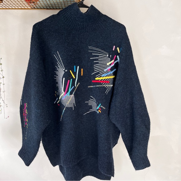 &Other Stories Navy Sweater - Picture 6 of 8